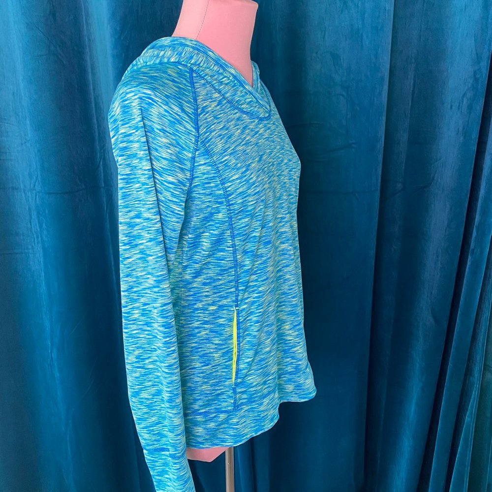 Tangerine Space Dye Pullover Hoodie Mint - Picture 5 of 13